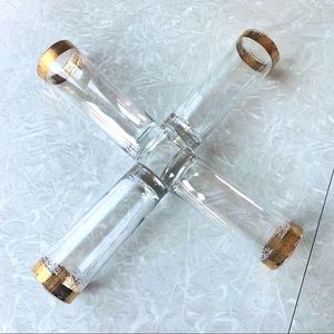 Vintage Gold Filigree Tom Collins Glasses